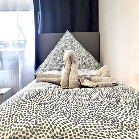 아파트 New High Speed Wifi - Elegantes 2 Schlafzimmer Mit 3 Betten